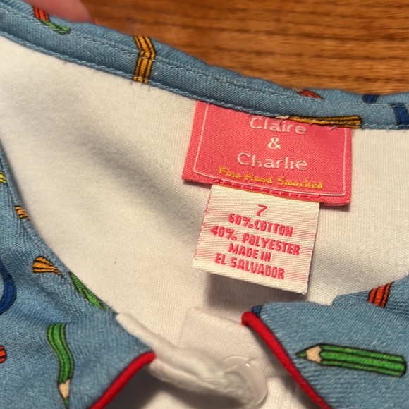 Claire and Charlie size 7 Back to School set - Picture 4 of 4